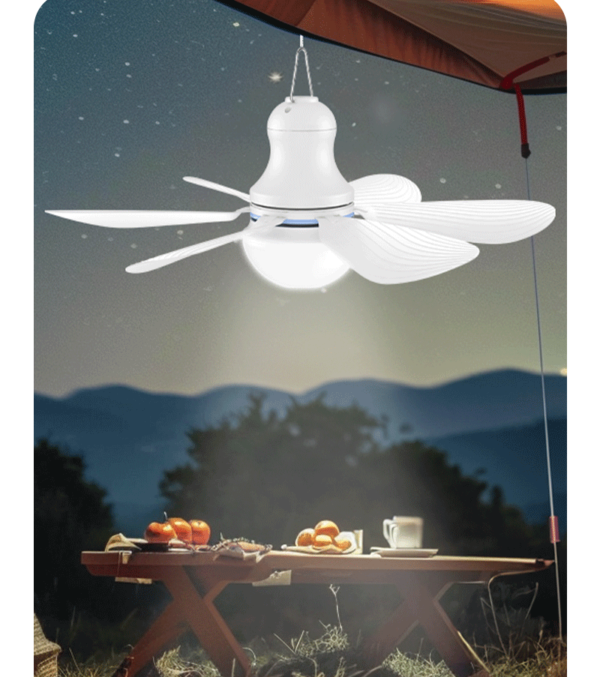 USB Ceiling Fan Light Outdoor Camping Application - TUQI Fan